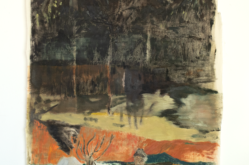 Gustav Harrisson Rodeblad, India lost Olja på duk, 2025. Originalstorlek 138x85cm