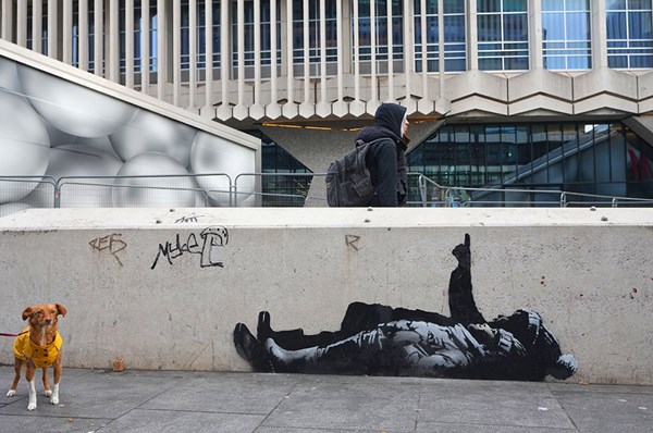 Ny Banksy-målning i London