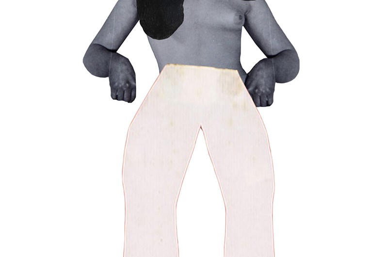 Frida Orupabo, Big Girl II, 2024. Kollage. Courtesy konstnären och Galerie Nordenhake Berlin / Stockholm / Mexico City.   