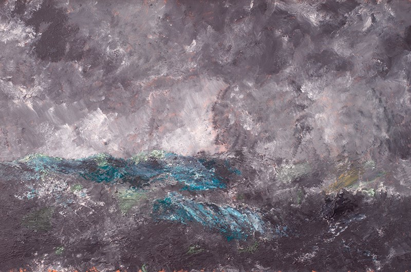 Strindberg, Oväder i skärgården, / Den flygande holländaren 1919.  Statens Museum for Kunst.