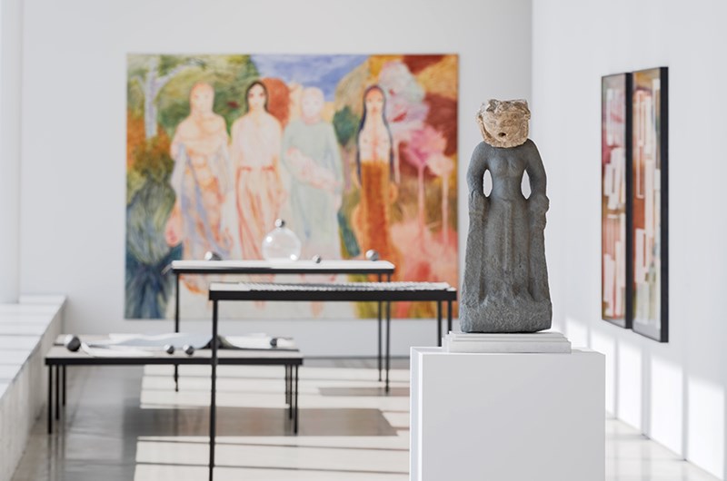 The Defeated: The Aesthetics of Resistance 2026, installation view, Bonniers Konsthall, 2026 Ali Cherri, The Summoner (Grafting), 2026. Foto:  Jean-Baptiste Berangér