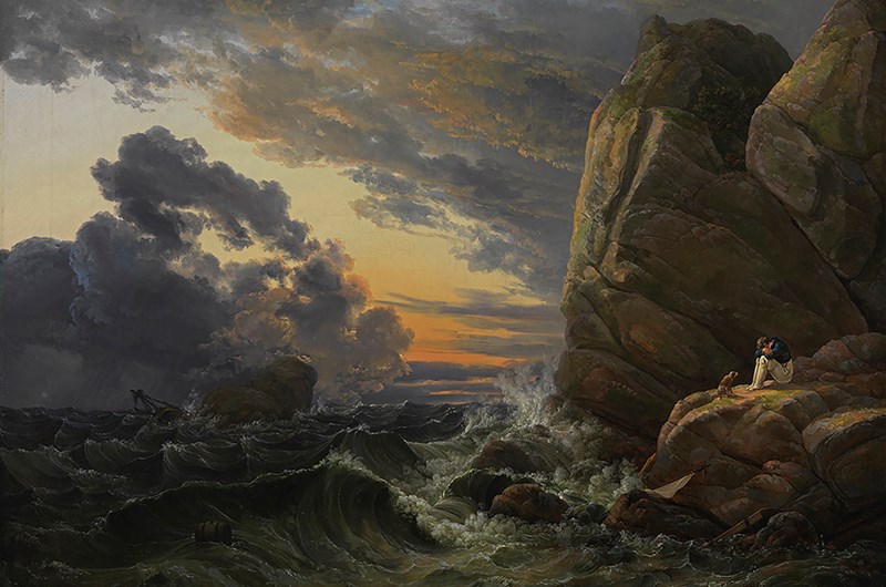 Johan Christian Dahl, Morgonen efter stormen, 1819. Foto: Sibylle Forster/Bayerische Staatsgemäldesammlungen