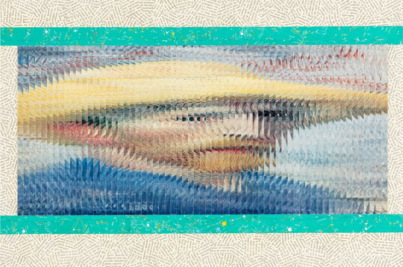 Jiří Kolář, Hommage à van Gogh, 1989, Collage, 40 x 55 cm. Foto: Helene Toresdotter, Malmö Konstmuseum