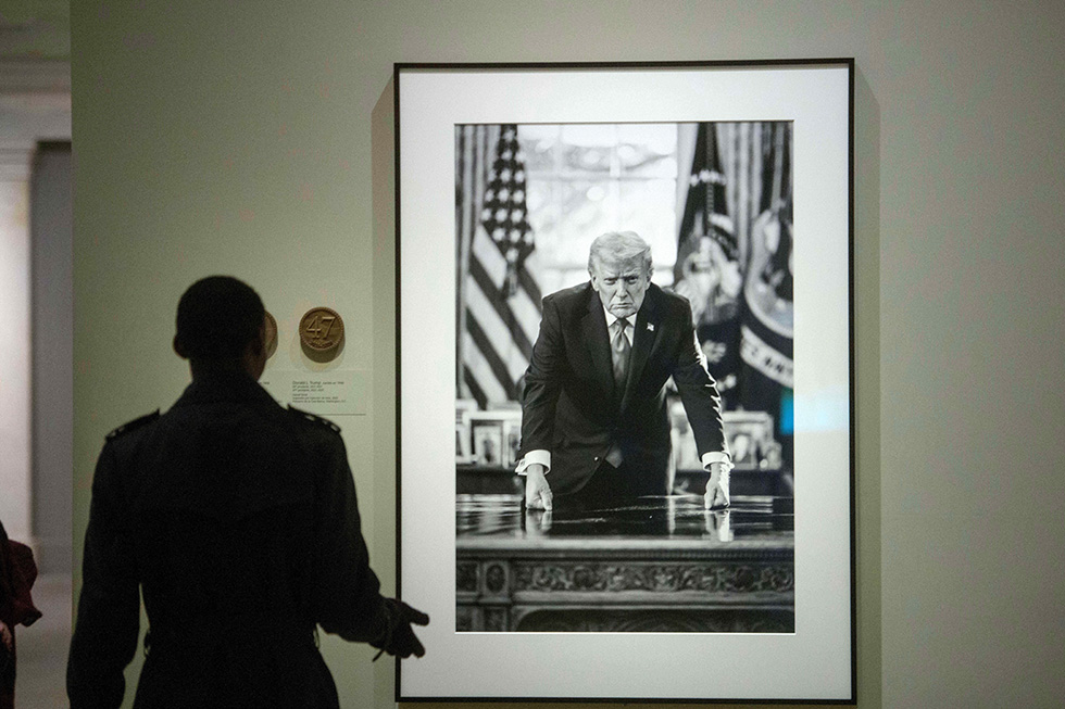 National Portrait Gallery bytte bild på Trump