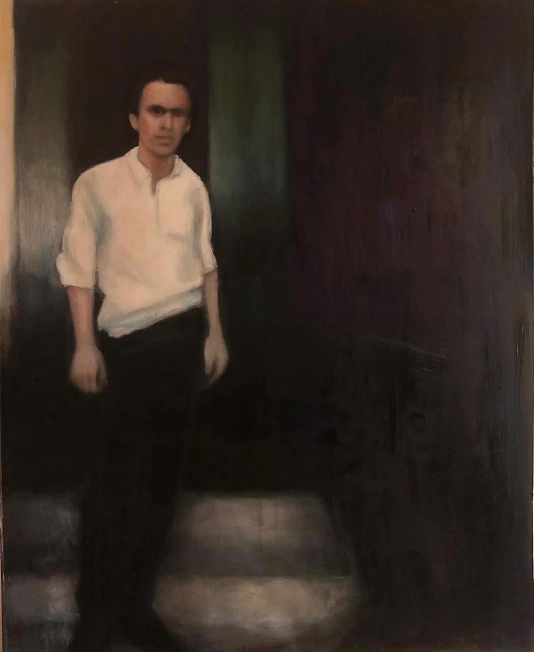 Gunilla Hammar, It is going to happen, 120x150 cm, olja på duk.