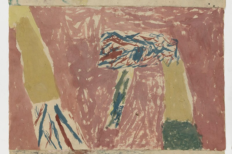 Jockum Nordström, Fodret i min jacka, 2022. Vattenfärg på papper. Foto: Per-Erik Adamsson