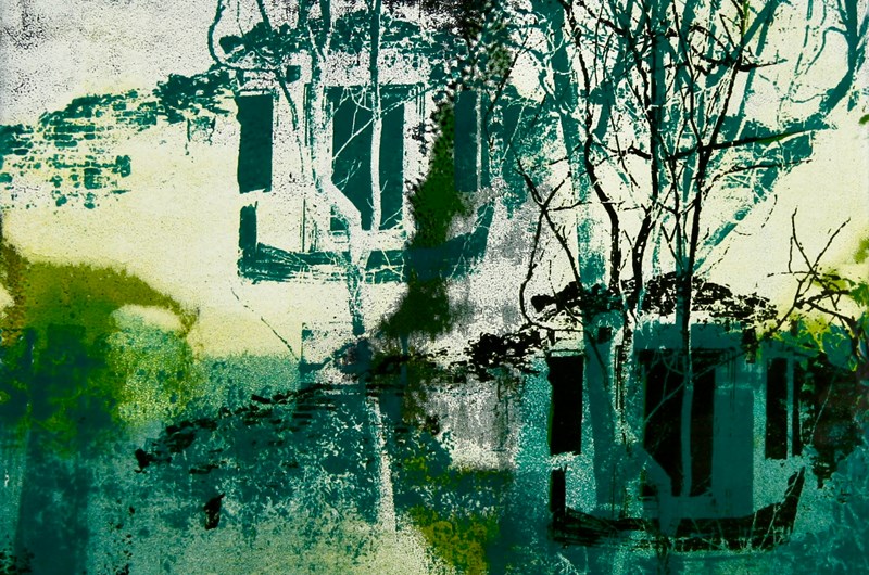 Tvillingssjälar, emalj, 40x60 cm