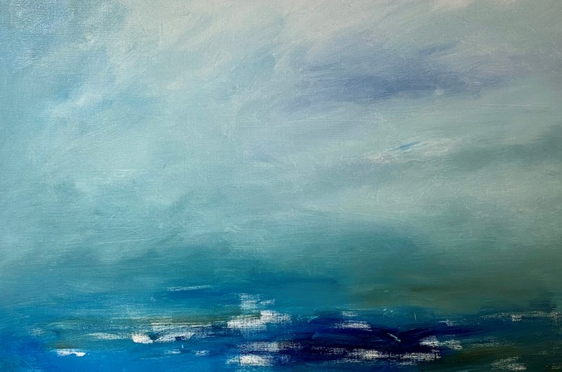 "Efter Stormen" oljemålning 90x70cm ©Karin Anker 2025