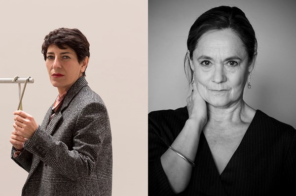 Pernilla August och  Nairy Baghramian hedersdoktorer i Lund