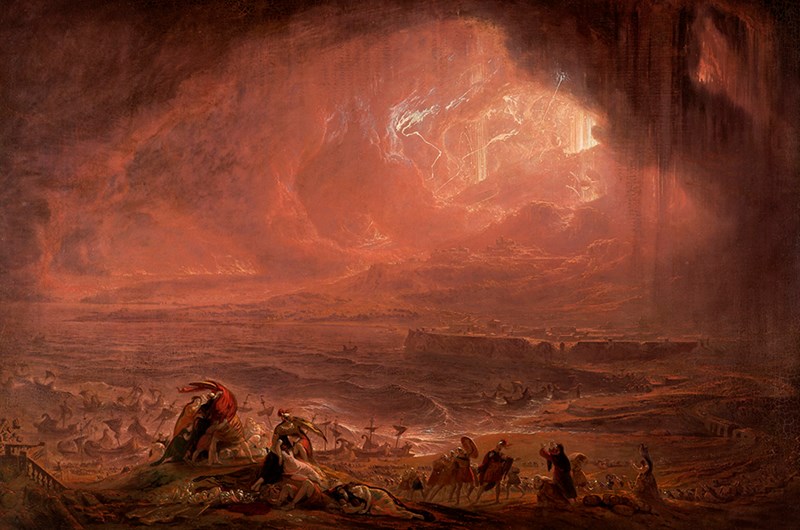 John Martin, Storbritannien 1789–1854, Herculaneum och Pompejis förstörelse