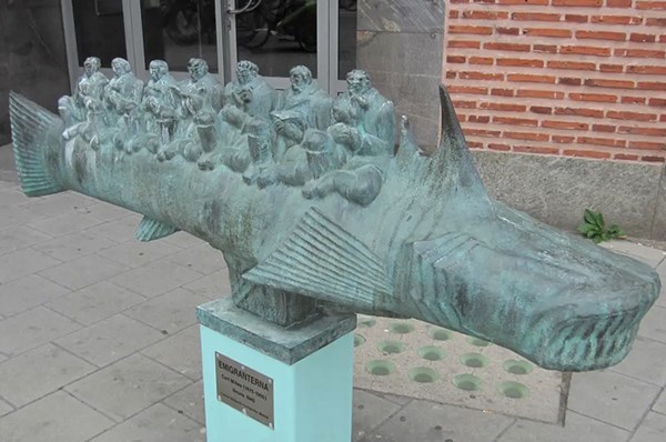 Carl Milles-staty stulen i Växjö
