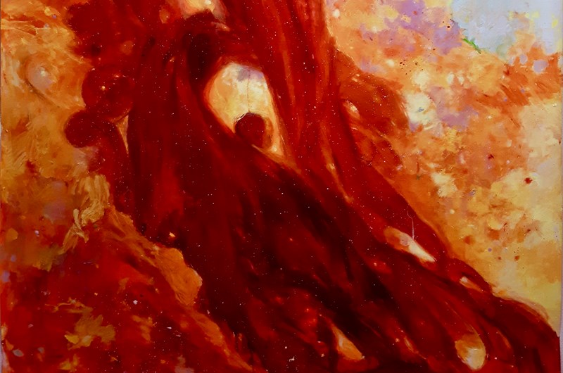 Fire, Olja på duk, 150 x 140 cm