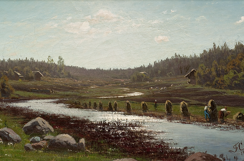 .Fanny Churberg, Jokimaisema, 1877. Foto: Bukowskis