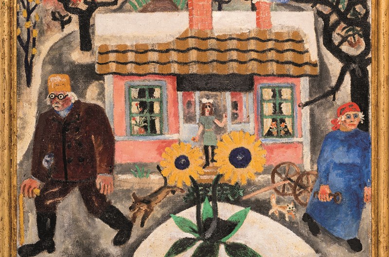 Bror Hjorth Solrosor, 1924 Olja på duk/Oil on canvas 65 x 81 cm Björklinge församling, deponerad hos Bror Hjorths Hus. Foto: Konstguiden