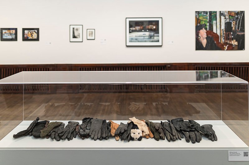 Mårten (hund) Vintern 2021/2022. Installation, samlat med munnen, hemburen till porten/gården. Foto: Mattias Lindbäck.