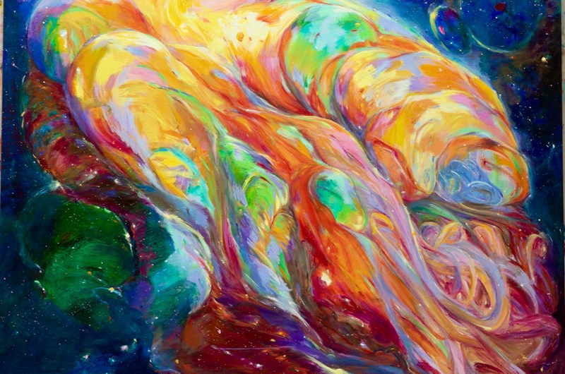 The NIght - Olja på duk, 140 x  150 cm