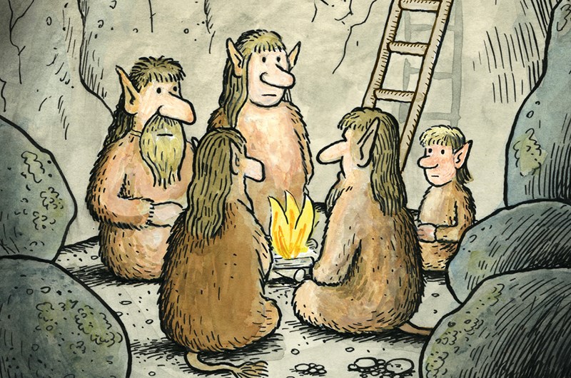 Jan Lööf, ur Bergtrollens nya hem (beskuren), 1976