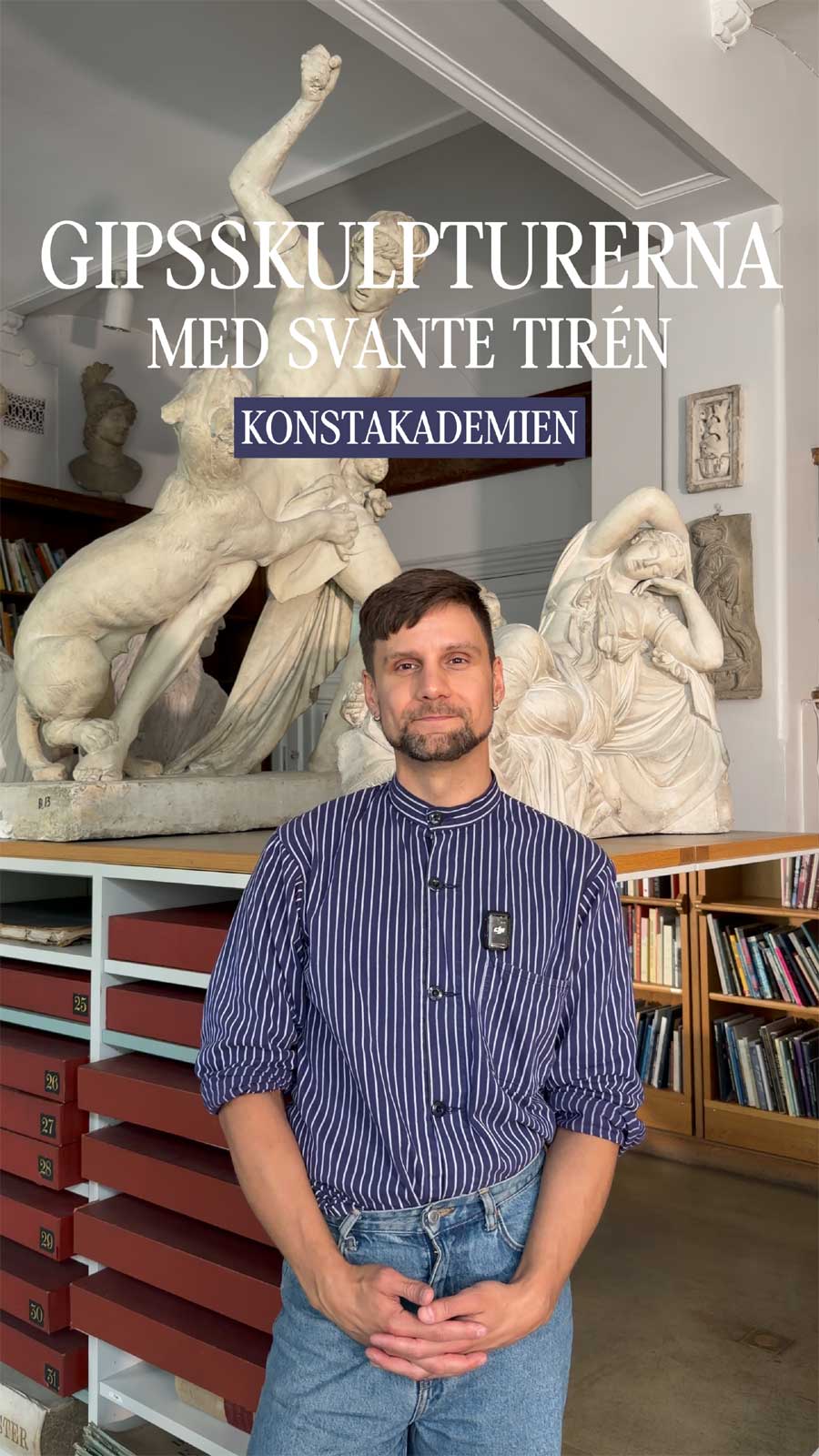 Avtäckning av gipser på Konstakademien