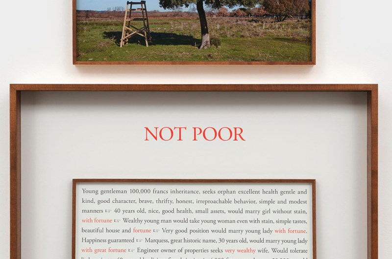 Not poor (1895- 1905), 2017-2019, On the Hunt. ©Sophie Calle / VISDA, Paris, 2026. Courtesy of the artist and Perrotin