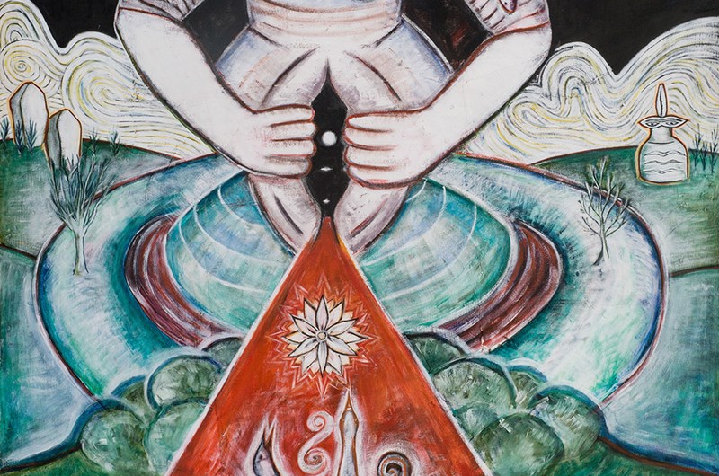 Monica Sjöö, Skapelsen Sheela Na Gig, 1978 © Museum Anna Nordlander, Skellefteå