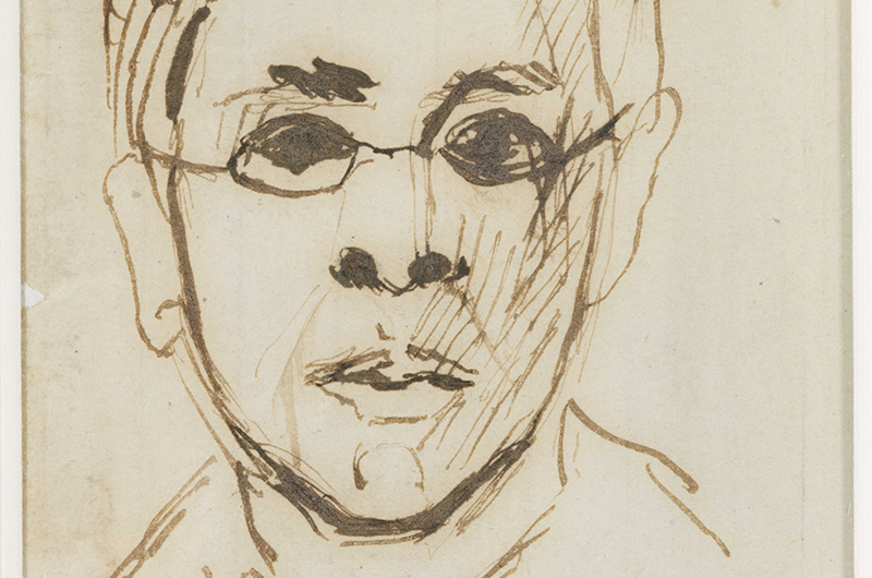 Carl Fredrik Hill, Självporträtt, Sven Harrys Konstmuseum. Foto: Sven-Harrys Konstmuseum, Per Myrehed