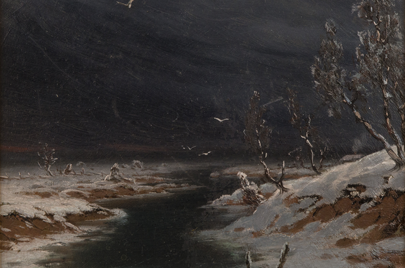 Fanny Churberg, Vinterlandskap, 1878, Privat ägo. Foto: Bukowskis