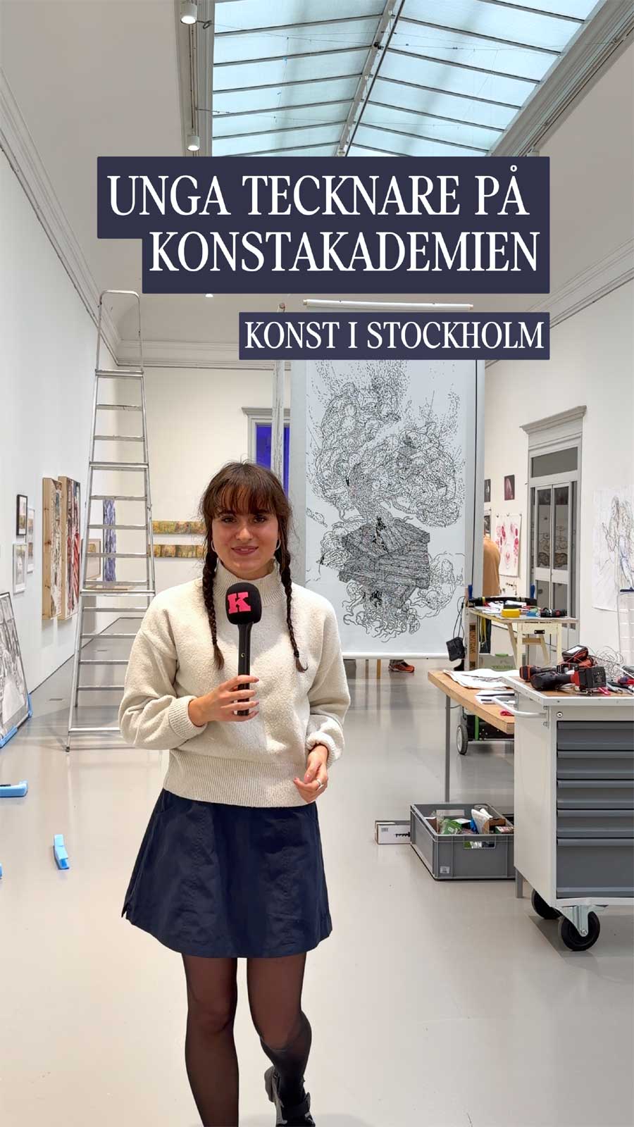 UNGA TECKNARE PÅ KONSTAKADEMIEN