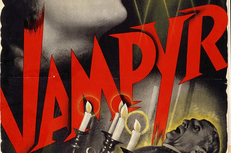 Carl Th. Dreyer, Filmaffisch, Vampyr, 1932, Det Danske Filminstitut